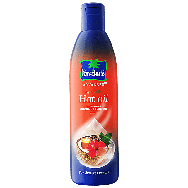 Parachute  Advansed Deep Conditioning Hot Oil - For Winter Dryness, Nourishes Dry Hair, Ayurvedic Warming Oils, 90 ml Bottle - GROFOO