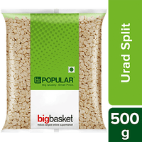 bb Popular Urad Dal/Uddina Bele - Split, 500 g Pouch - GROFOO