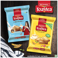 Britannia Toastea Premium Bake Rusk With Goodness Of Elaichi, Sooji & Wheat, 250 g - GROFOO