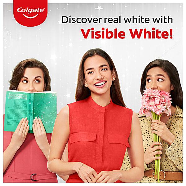 Colgate Visible White Toothpaste - Sparkling Mint, 50 g - GROFOO