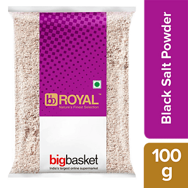 bb Royal Black Salt/Kala Namak - Powder, 100 g - GROFOO