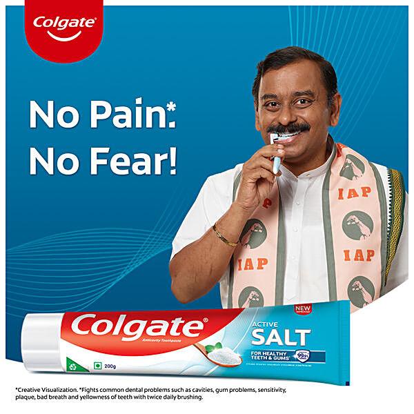 Colgate Active Salt Toothpaste, 100 g - GROFOO