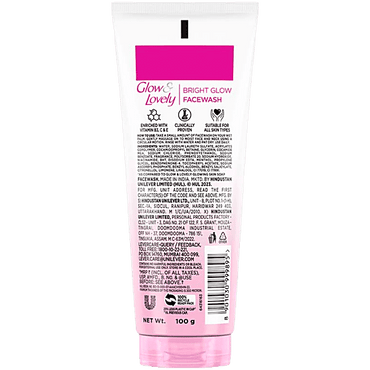 Glow & Lovely Bright Glow Face Wash, 100 g - GROFOO