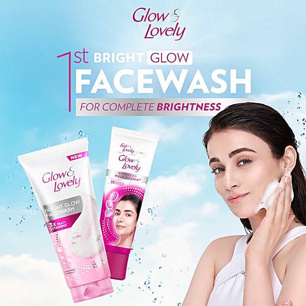 Glow & Lovely Bright Glow Face Wash, 100 g - GROFOO