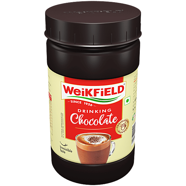 Weikfield Drinking Chocolate Powder - Made From The Finest Cocoa Beans, 100 g Bottle - GROFOO