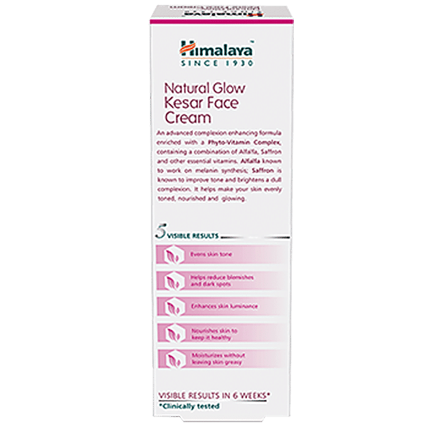 Himalaya Natural Glow Kesar Face Cream, 50 g - GROFOO