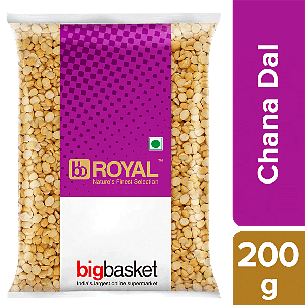 bb Royal Chana Dal/Kadale Bele, 200 g Pouch - GROFOO