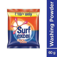 Surf Excel Quick Wash Detergent Powder, 60 g Bar - GROFOO