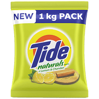 Tide Naturals Washing Detergent Powder - Lemon & Chandan, 1 kg - GROFOO