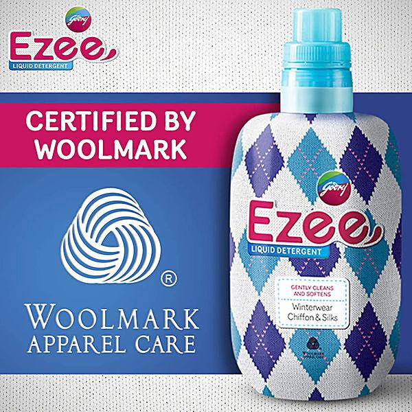 Godrej Ezee Liquid Detergent for Winter wear -  Woolmark Certified, 250 g Bottle - GROFOO