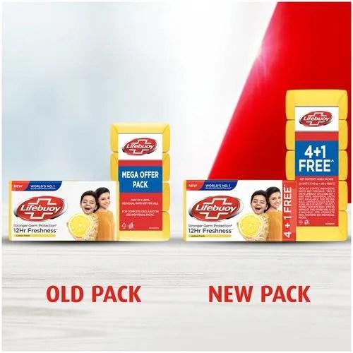 LIFEBUOY LEMON SOAP 1SET PACKOF 4 - GROFOO