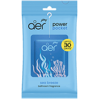 Godrej Aer Power Pocket Bathroom Fragrance - Sea Breeze, 10 g - GROFOO