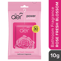 Godrej Aer Power Pocket - Long Lasting Bathroom Fragrance, Fresh Blossom, 10 g - GROFOO