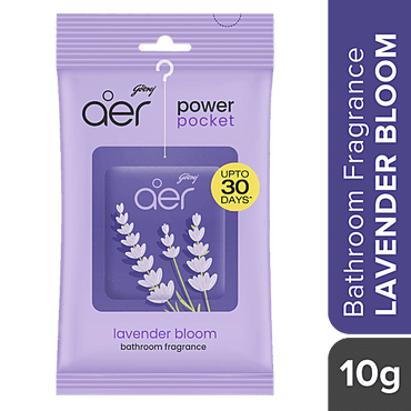 Godrej Aer Power Pocket Bathroom Fragrance - Lavender Bloom, 10 g - GROFOO