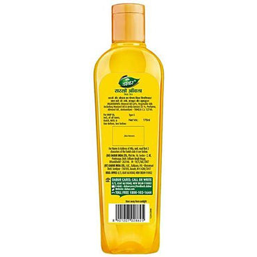 Dabur Amla Sarso Hair Oil - For Longer & Stronger Hair, 100% Natural, Enriched with Almond, 175 ml - GROFOO