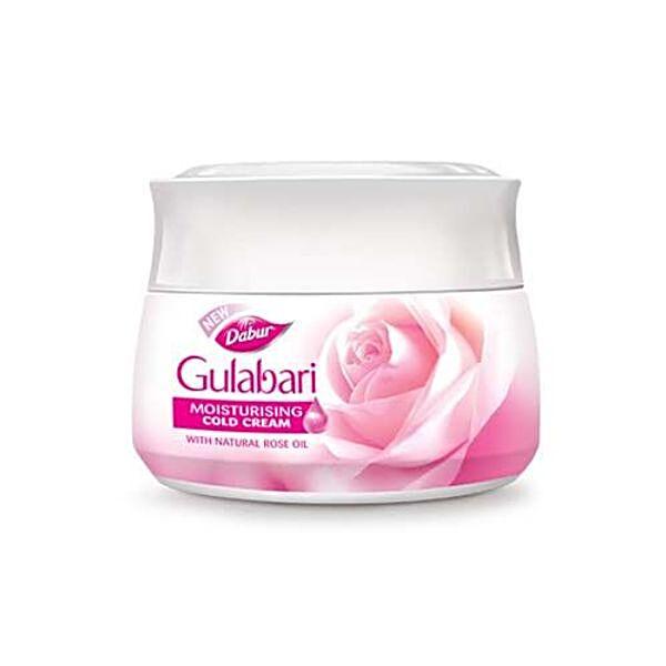 Dabur Gulabari Moisturising Cold Cream, 55 ml (Dabur Gulabari Rose Water 59 ml Free) - GROFOO