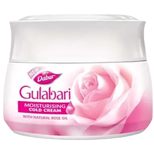 Dabur Gulabari Moisturising Cold Cream, 55 ml (Dabur Gulabari Rose Water 59 ml Free) - GROFOO