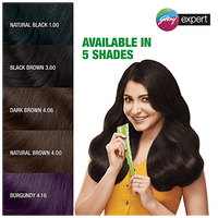 Godrej Expert Rich Creme Hair Colour - Single Use, Long Lasting, 100% Grey Coverage (20 g + 20 ml), 1 pc Shade 3 Black Brown - GROFOO