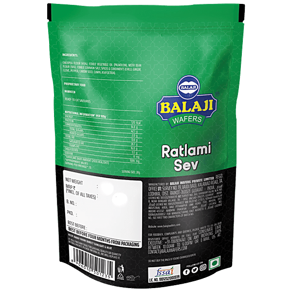 BALAJI Namkeen -CHANACHUR 400 g Pouch - GROFOO