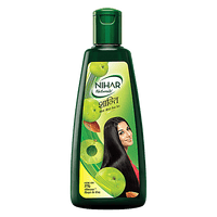 Nihar Naturals Amla & Badam Hair Oil - 3x Stronger Hair, Goodness of Almonds, 300 ml - GROFOO