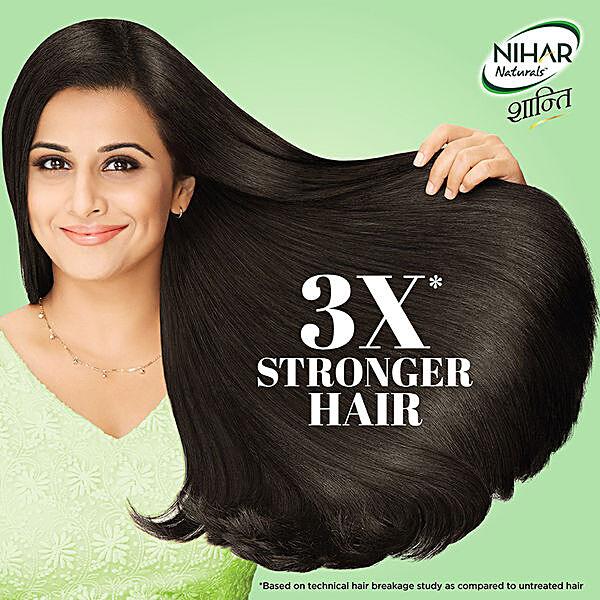 Nihar Naturals Amla & Badam Hair Oil - 3x Stronger Hair, Goodness of Almonds, 300 ml - GROFOO