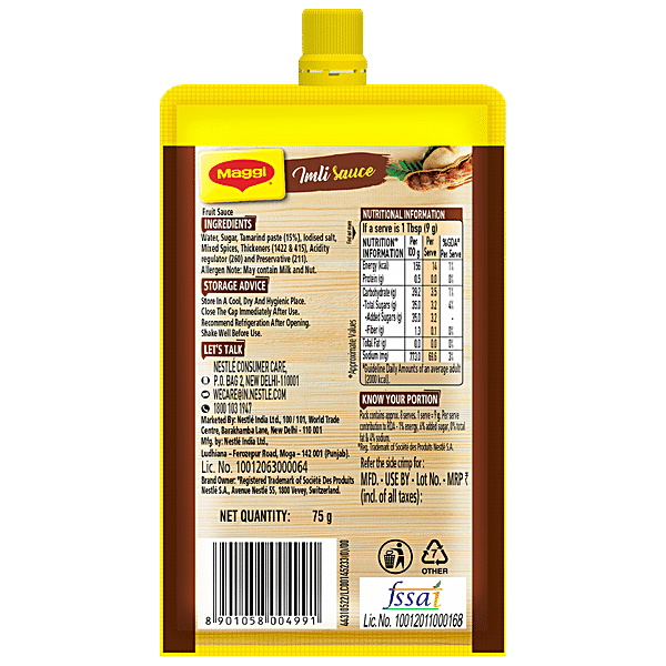 MAGGI  Imli Sauce Pichkoo - Sweet & Tangy Flavour, 75 g - GROFOO