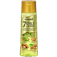 Emami 7 Oils Hair Oil - Light & Non Sticky, For Stronger Hair, 100 ml - GROFOO