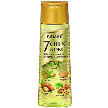 Emami 7 Oils Hair Oil - Light & Non Sticky, For Stronger Hair, 100 ml - GROFOO