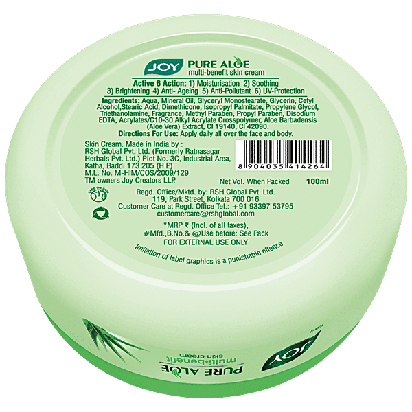 Joy Pure Aloe Multi Benefit Skin Cream, 50 ml - GROFOO