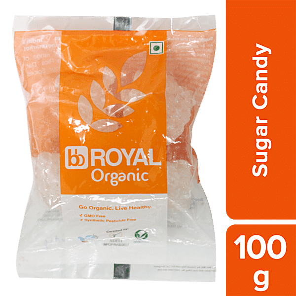 bb Royal Organic Misri - Whole, Sugar/Sakkare Candy, 100 g - GROFOO