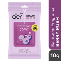 Godrej Aer Power Pocket - Long Lasting Bathroom Fragrance, Berry Rush, 10 g - GROFOO