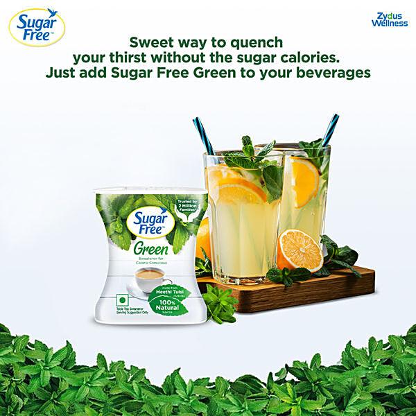 Sugar Free Green Sweetener - With Natural Stevia, Zero Calories, 100 pcs Pellets - GROFOO