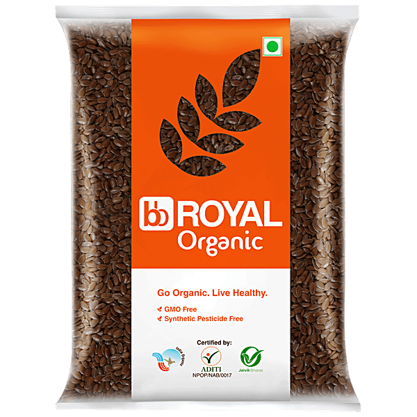 bb Royal Organic - Flax Seeds, 500 g - GROFOO