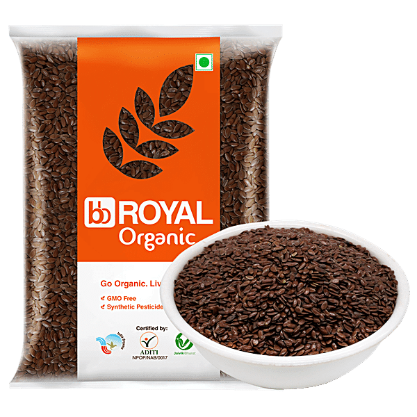 bb Royal Organic - Flax Seeds, 500 g - GROFOO