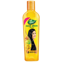 Dabur Amla Sarso Hair Oil - For Longer & Stronger Hair, 100% Natural, Enriched with Almond, 500 ml - GROFOO