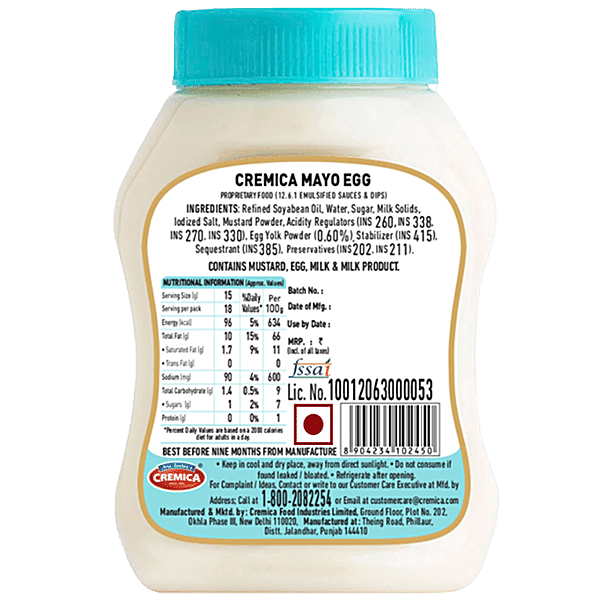 Cremica Mayo - Egg, 275 g - GROFOO