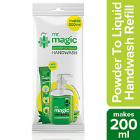 Godrej Protekt Mr. Magic - Powder To Liquid Germ Protection Handwash, Makes 200 ml, 9 g - GROFOO