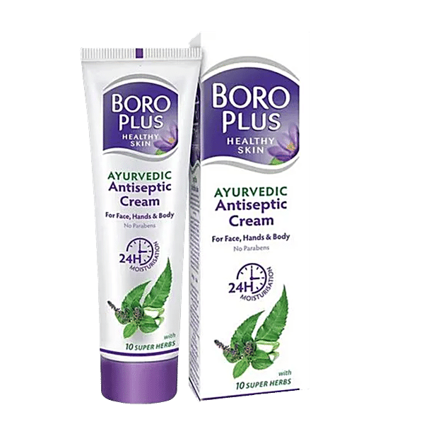 Boroplus Ayurvedic Antiseptic Multipurpose Cream, For Face, Hand & Body, 120 ml Container - GROFOO