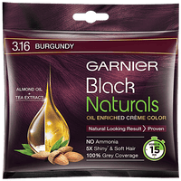 Garnier Black Naturals Hair Colour, 20 g 3.16 Natural Burgundy - GROFOO