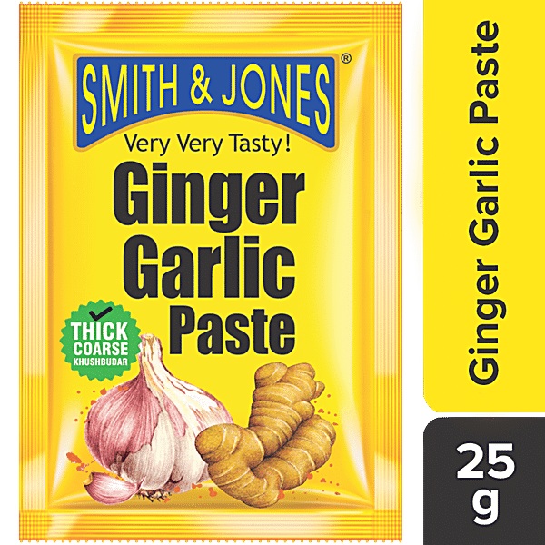 Smith & Jones Ginger Garlic Paste, 25 g - GROFOO