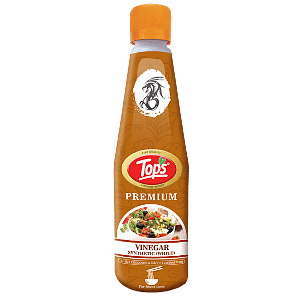 Tops White Vinegar - Synthetic, 610 ml - GROFOO