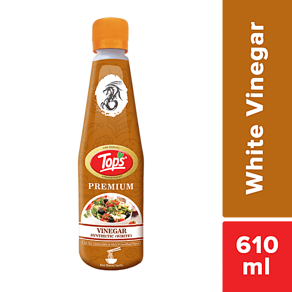 Tops White Vinegar - Synthetic, 610 ml - GROFOO