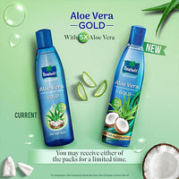 Parachute  Advansed Aloe Vera Enriched Coconut Hair Oil Gold With 5X Aloe Vera For Soft Hair, 400 ml - GROFOO