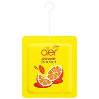 Godrej Aer Power Pocket Bathroom Fragrance - Tangy Delight With Germ Protection, Long Lasting, 10 g - GROFOO