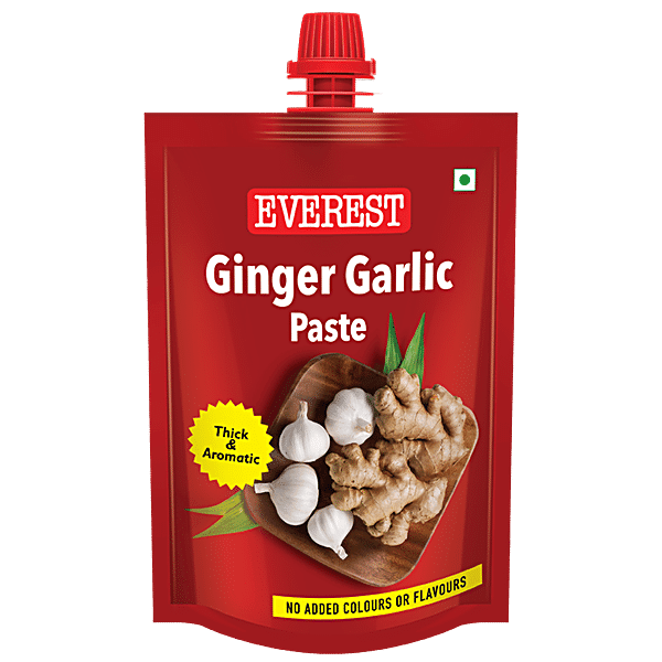 Everest Ginger Garlic Paste - No Added Colours & Flavours, 200 g - GROFOO