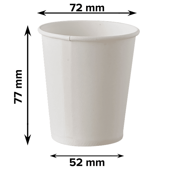 bb home Disposable Party Paper Cups/Glass, 200 ml (Pack of 25) - GROFOO