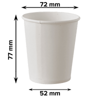 bb home Disposable Party Paper Cups/Glass, 200 ml (Pack of 25) - GROFOO