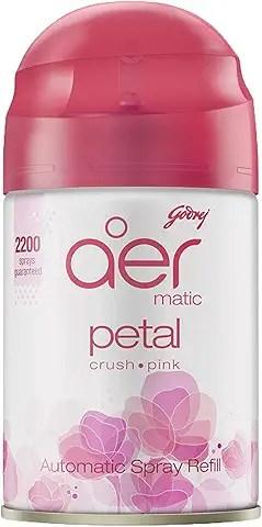 Godrej aer Matic Refill - Automatic Air Freshener with Flexi Control/Petal Crush PinK - GROFOO