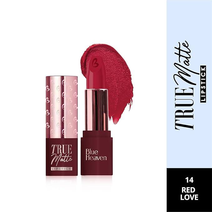 Blue Heaven True Matte Lipsticks RED LOVE 4G - GROFOO