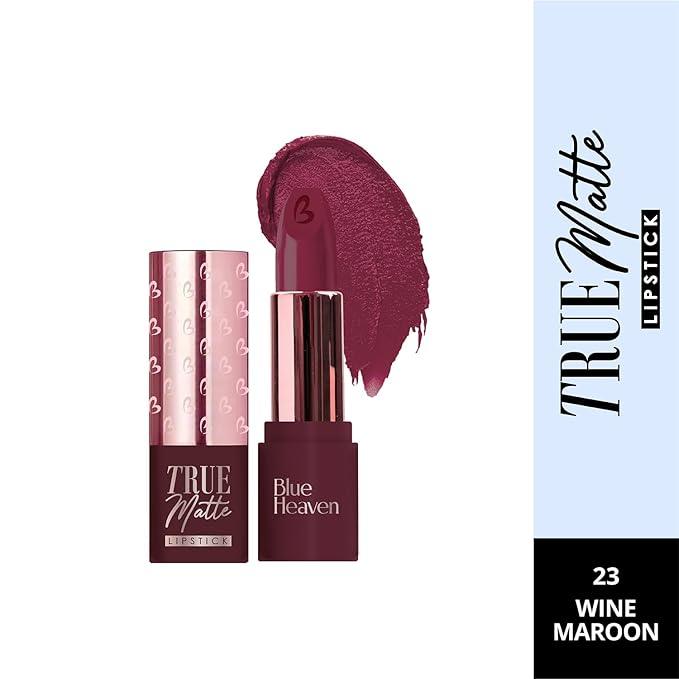 Blue Heaven True Matte Lipsticks WINE MAROON 4G - GROFOO